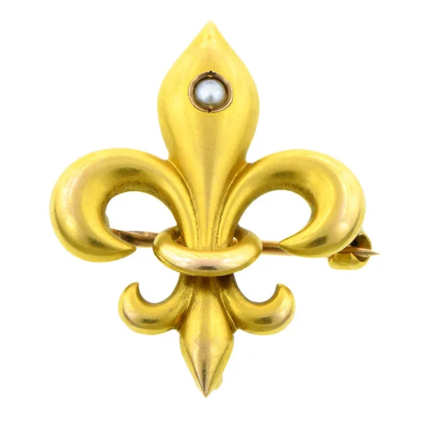 Victorian Fleur-de-Lis Pin