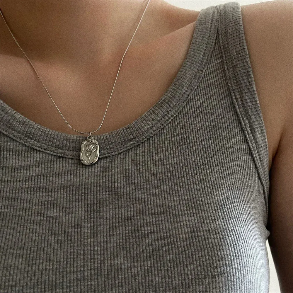 Vintage Geometric Exaggerated Artificial Pearl Chain Necklaces