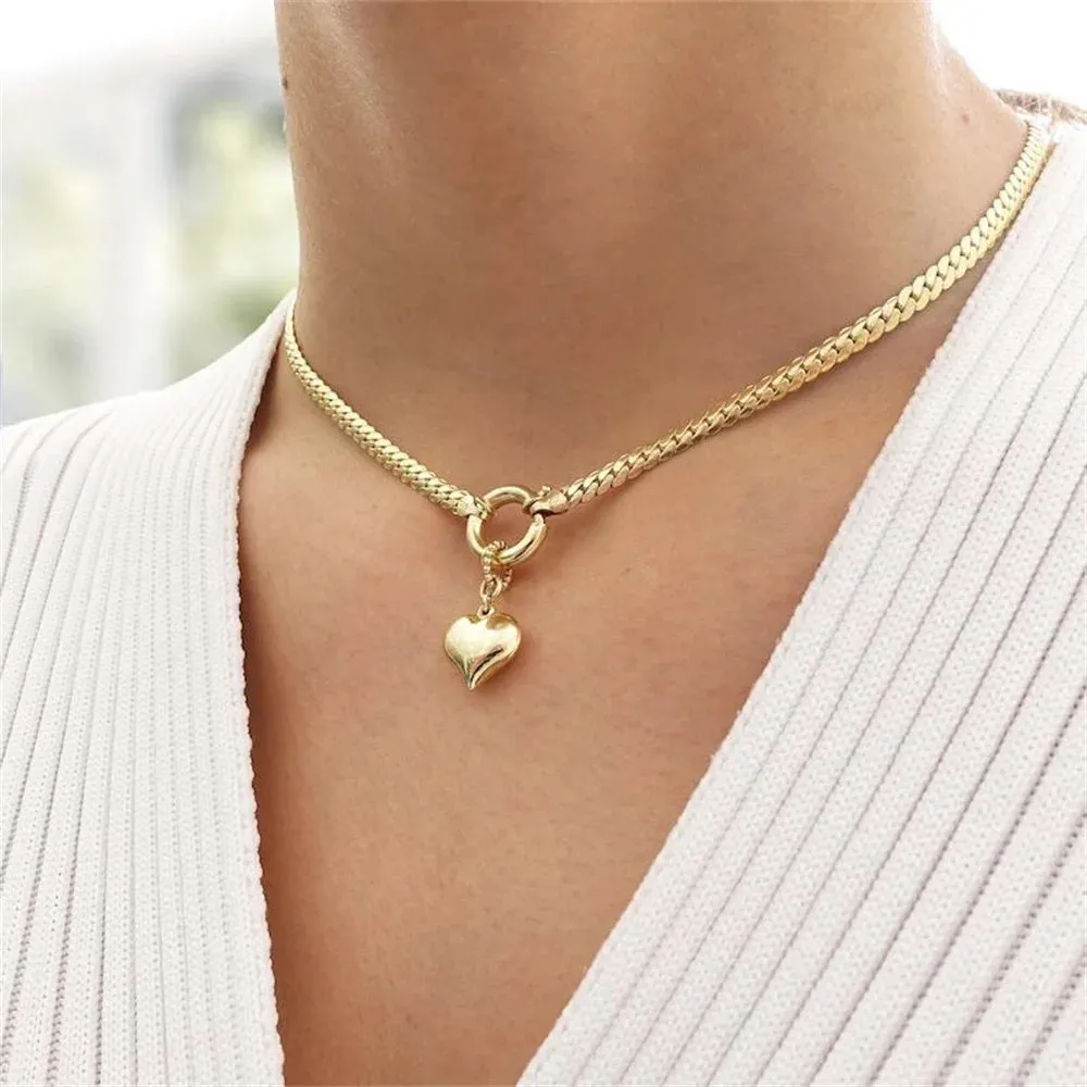 Vintage Geometric Exaggerated Artificial Pearl Chain Necklaces
