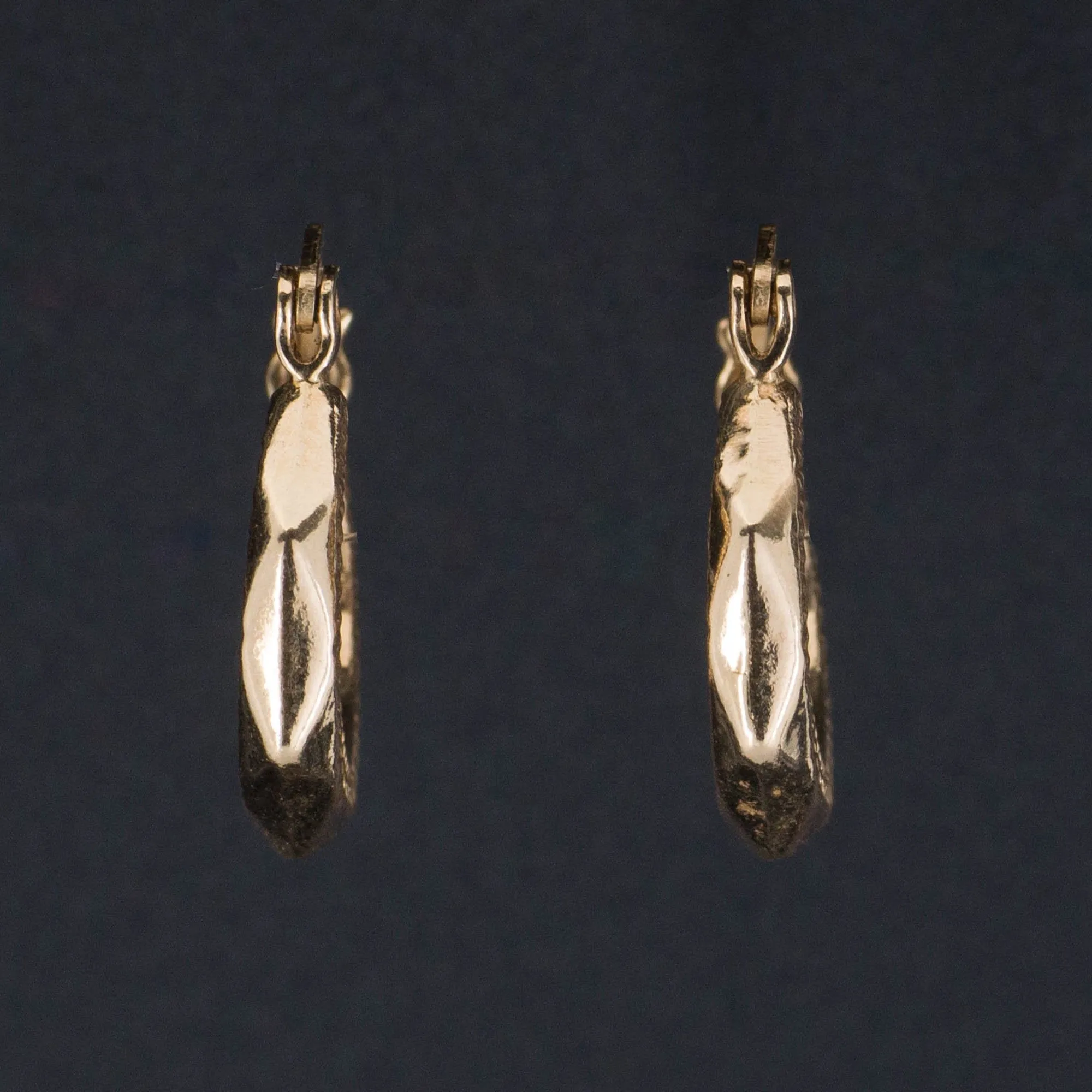 Vintage Gold Hoop Earrings | 14k  Gold Hoop Earrings