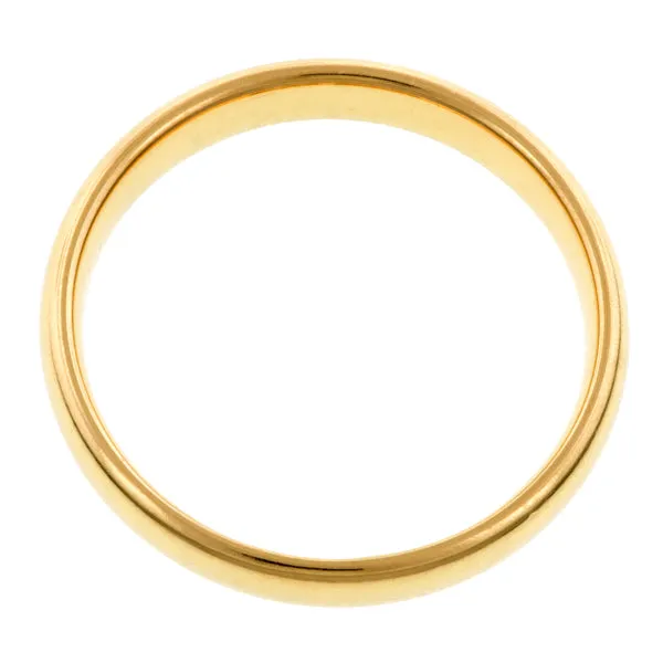 Vintage Gold Patterned Wedding Band