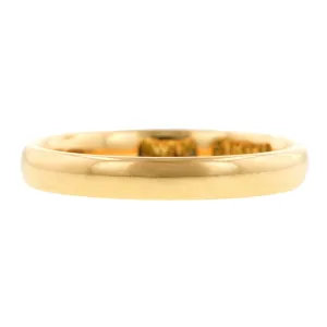 Vintage Gold Patterned Wedding Band