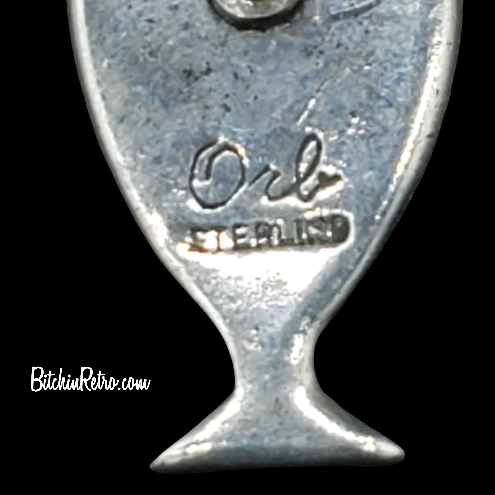 Vintage ORB Otto Robert Bade Mid Mod Sterling Pin