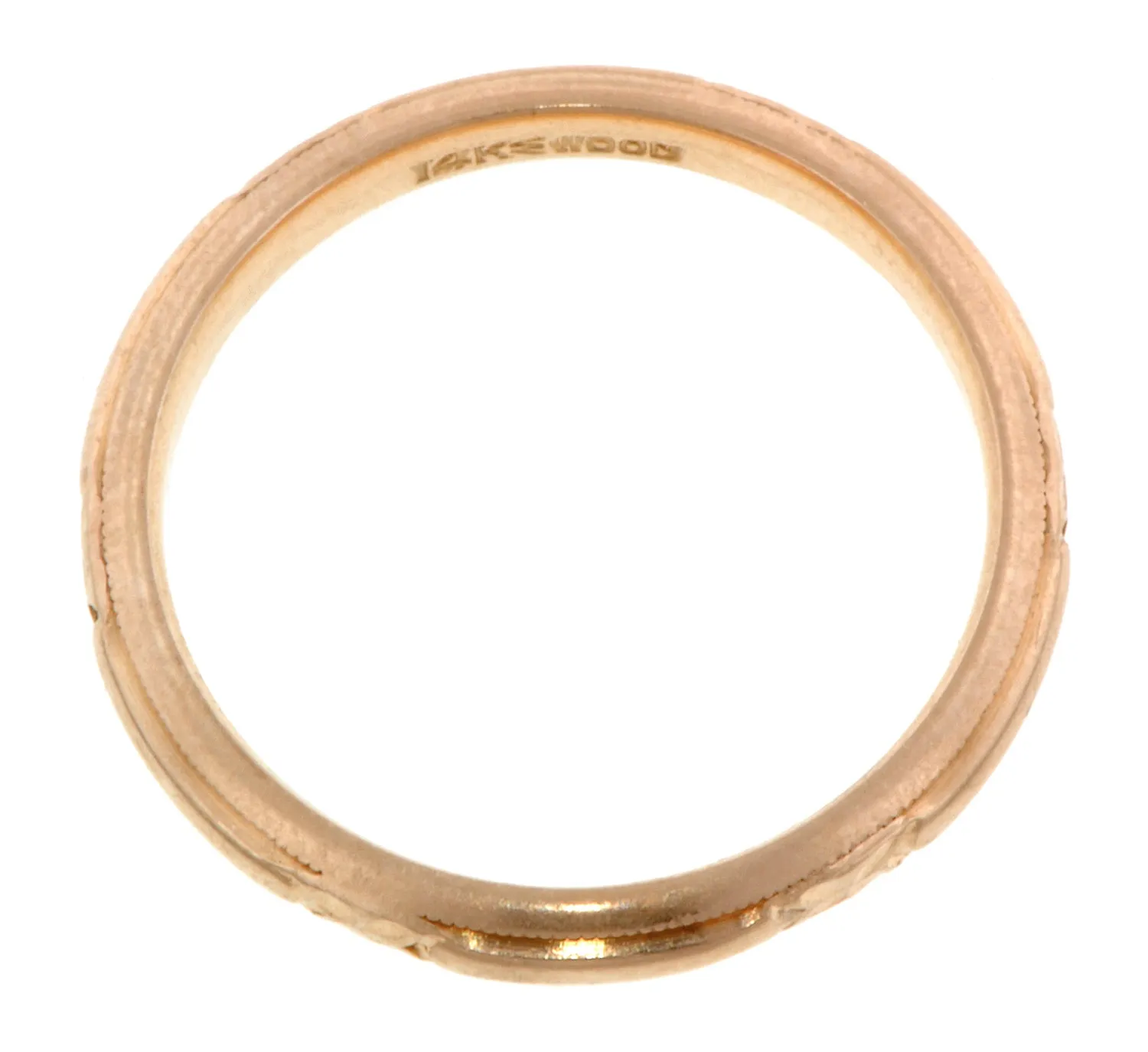 Vintage Patterned Wedding Band