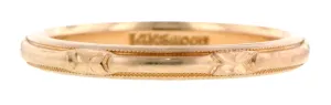 Vintage Patterned Wedding Band