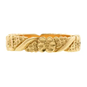 Vintage Patterned Wedding Band