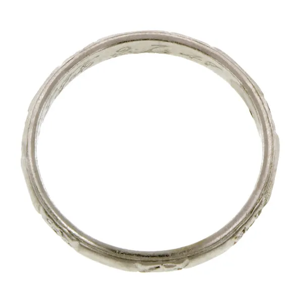 Vintage Patterned Wedding Band