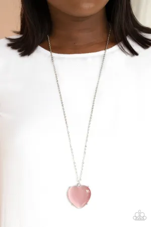 Warmhearted Glow Pink Paparazzi Necklace
