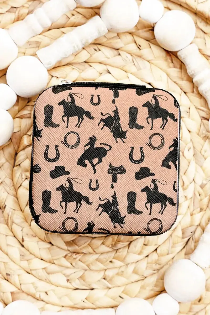 Western Mini Travel Jewelry Box