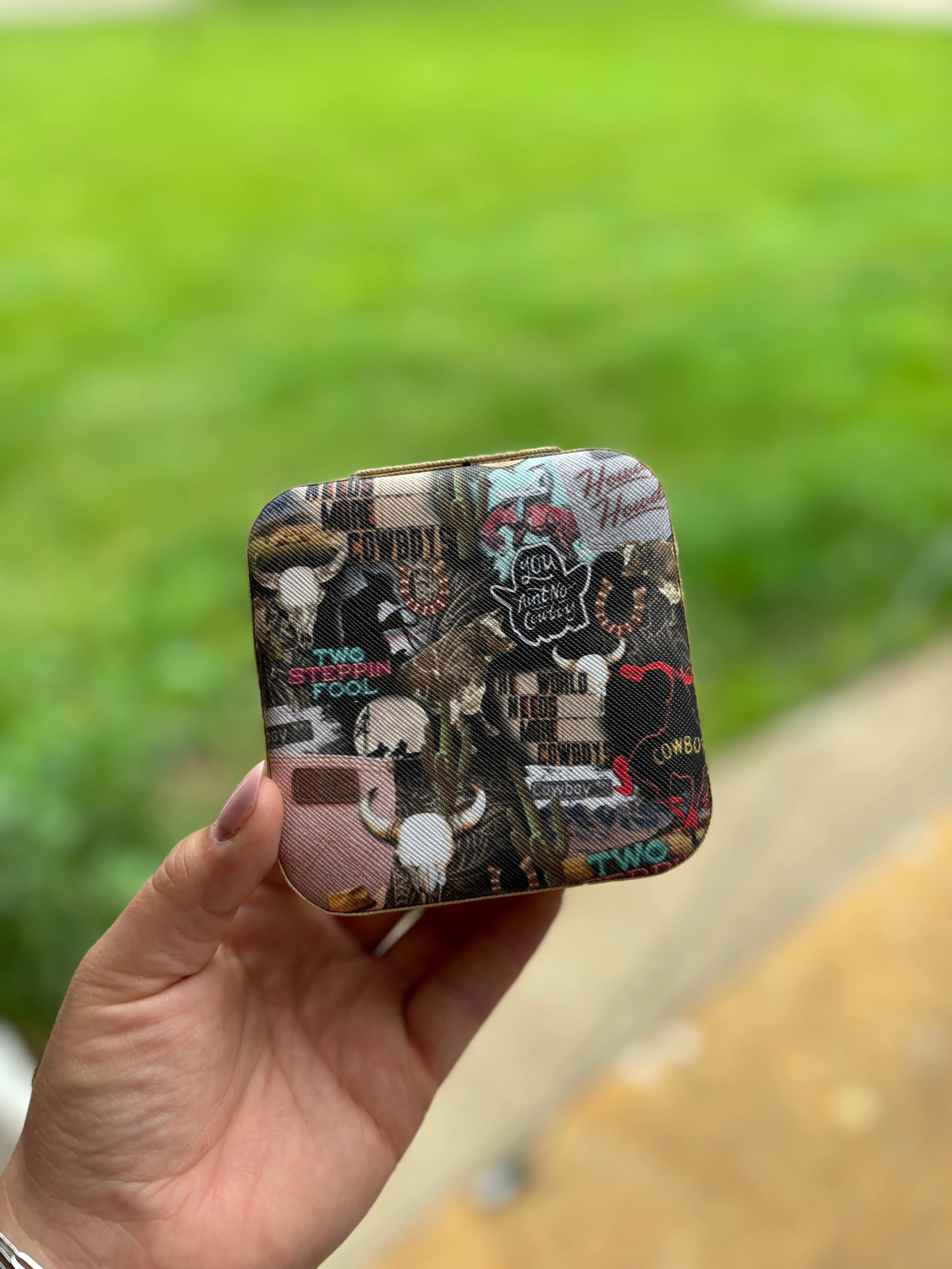 Western Mini Travel Jewelry Box