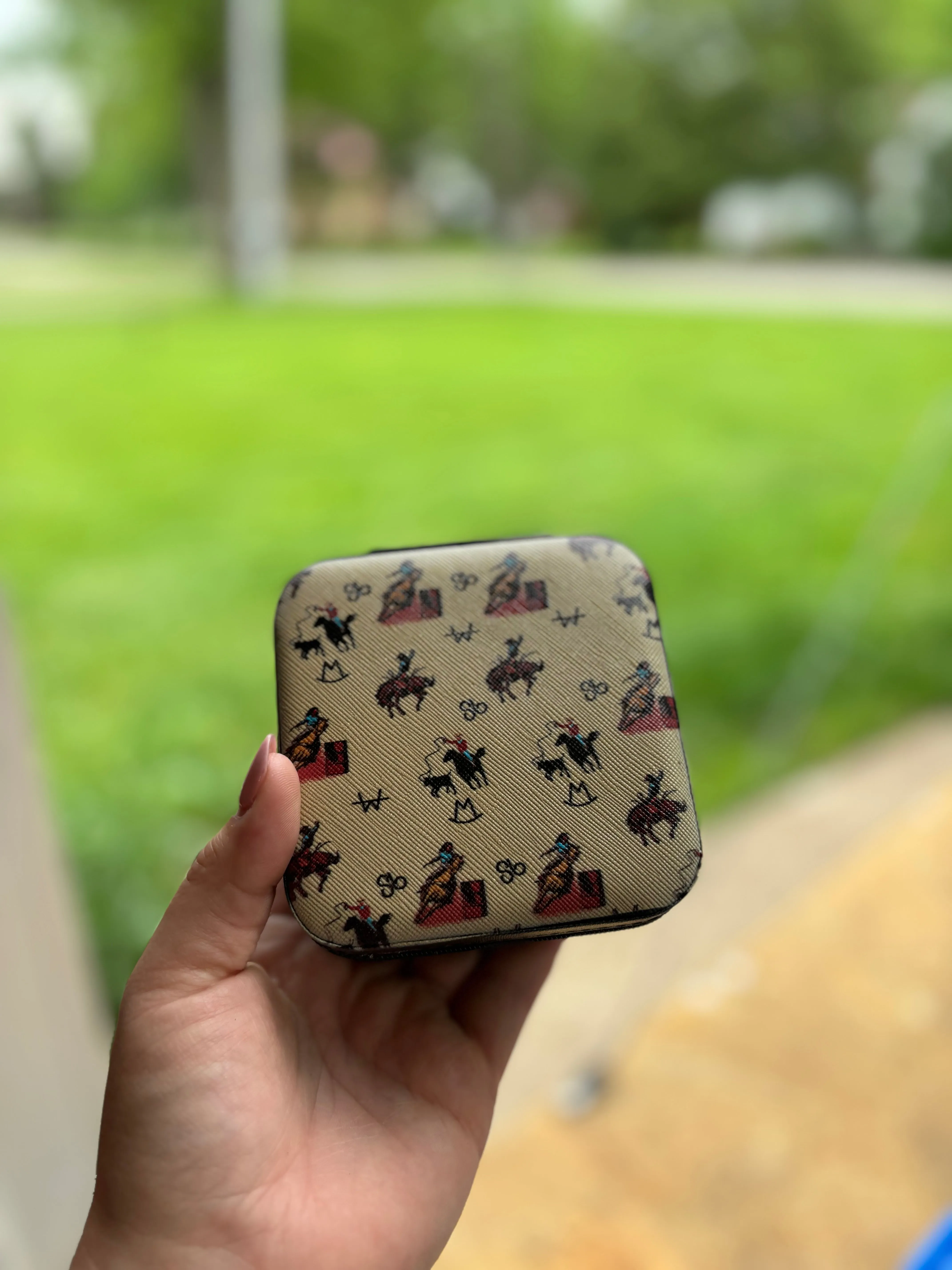 Western Mini Travel Jewelry Box