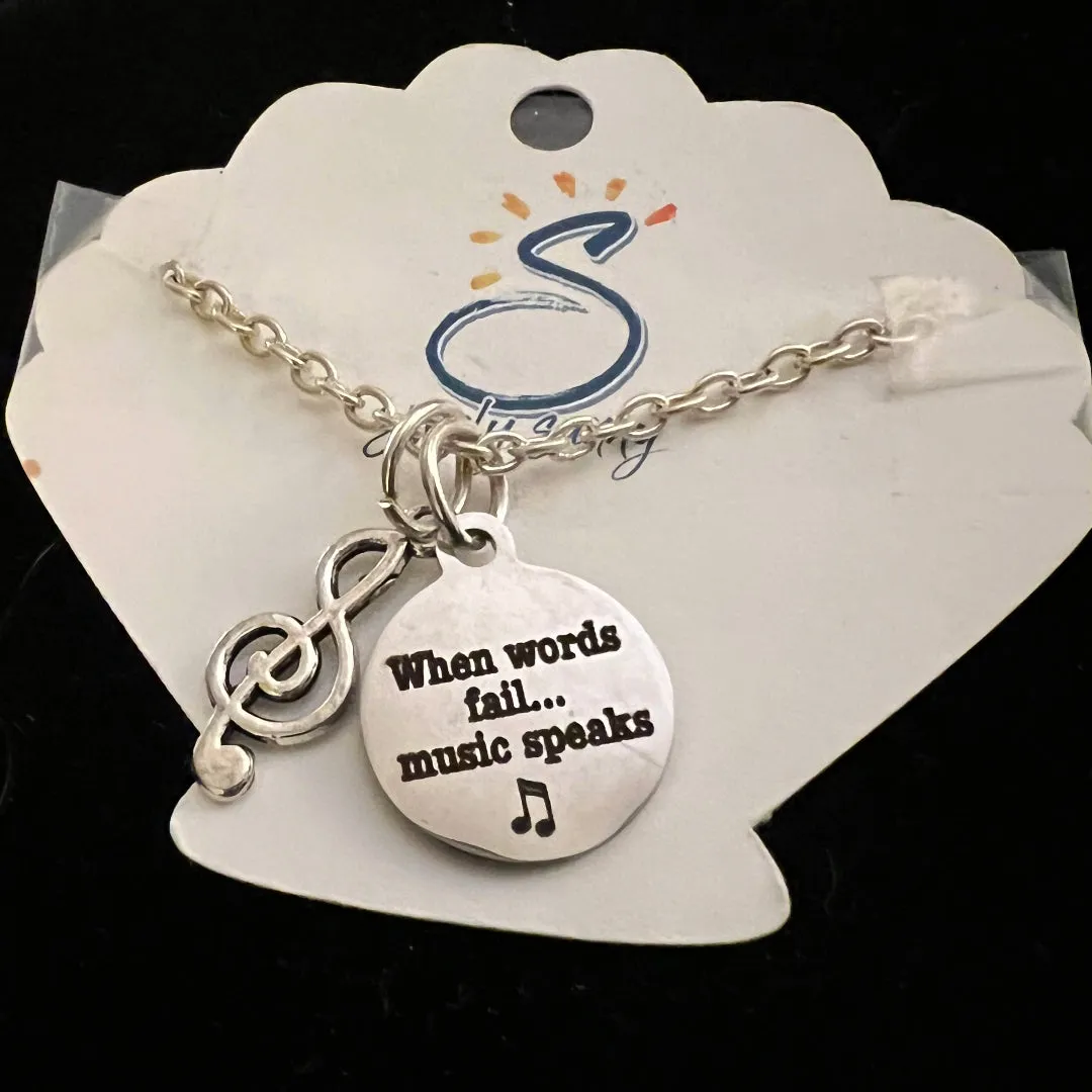 When Words Fail Music Speaks, Necklace
