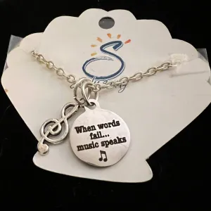 When Words Fail Music Speaks, Necklace