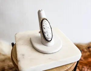 White Buffalo Adjustable Ring