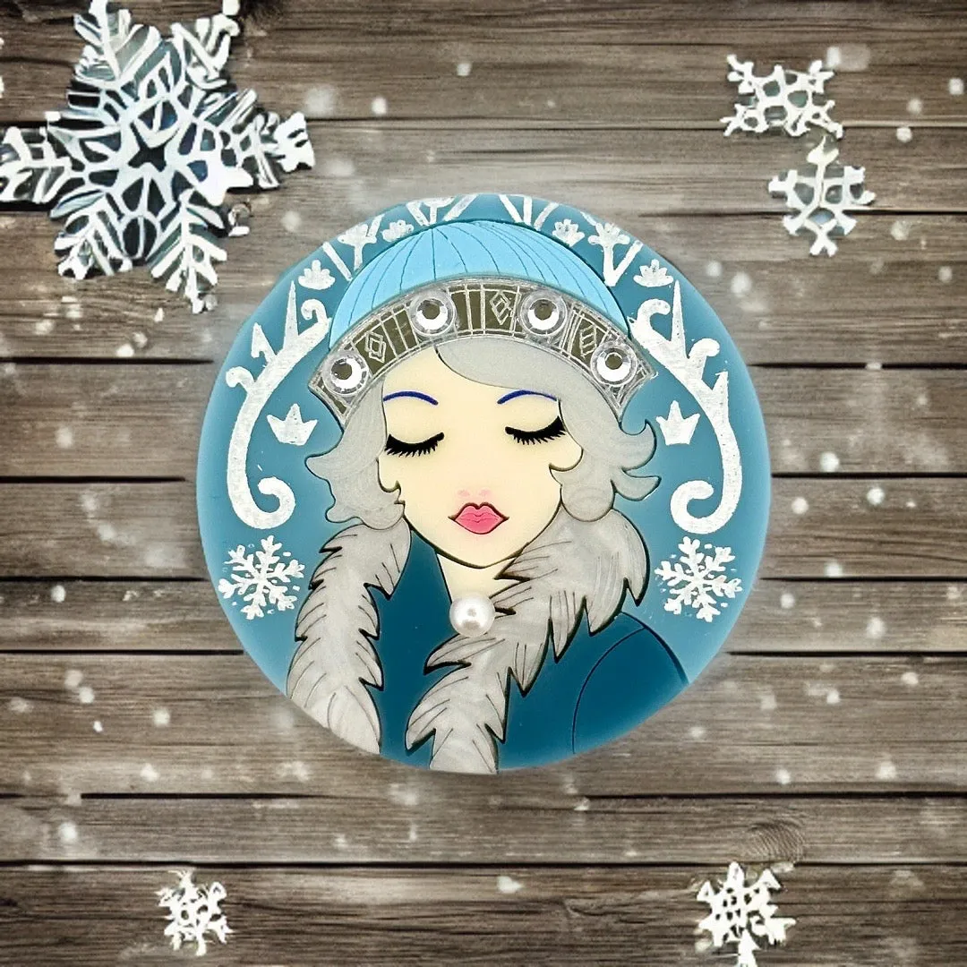 Winter muse - brooch - Set of 2