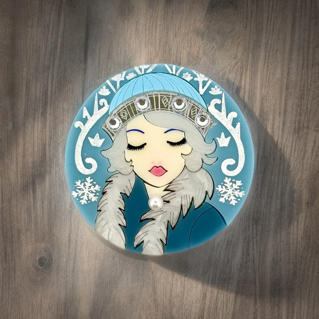 Winter muse - brooch - Set of 2