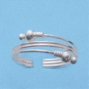 Wire Ball Sterling Silver Toe Ring